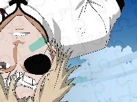 Biały, do góry nogami, Bleach, Opaska, Garnitur