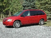 Dodge Caravan, Czerwony, Van