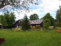 Ogród, Dom, Łąka