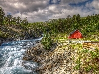 Dom, Las, Rzeka, Norwegia