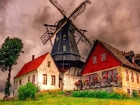 Wiatrak, Dom, Chmury