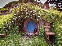 Hobbita, Domek, Roślinność