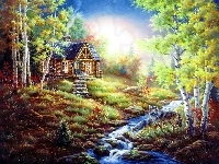 Rzeczka, Domek, Las