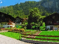 Góry, Domy, Lauterbrunnen