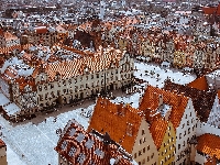 Starówka, Domy, Rynek, Polska, Wrocław