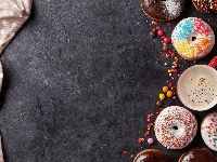 Donuty, Pączki, Kawa