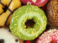 Donuty, Pączki, Kolorowe