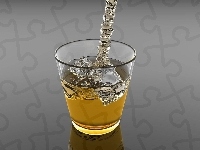 Szklana, Drink, Lód