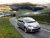 Lasy, Picasso, Citroen, Droga, Mgła, Góry
