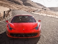 Droga, Ferrari 458 Italia, Góry