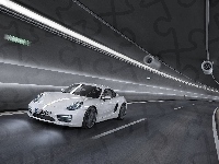 Droga, Porsche Cayman S, Tunel