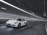 Droga, Porsche Cayman S, Tunel