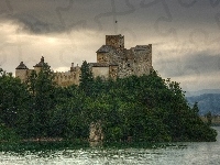 Drzewa, Zamek, Niedzica, Woda