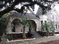 Drzewo, Wiktoriański, Dom, Ulica