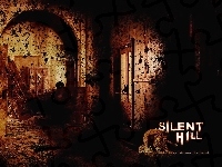 drzwi, Silent Hill, dom, plamy