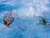 Windsurfing, dwie deski