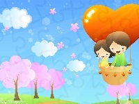 Lot, Dzieci, Balon