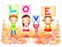 Napis, Dzieci, Love