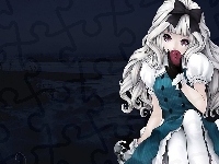 Dziewczyna, Jabłko, Manga, Anime, Jasnowłosa