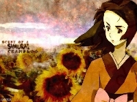 dziewczyna, Samurai Champloo, słoneczniki