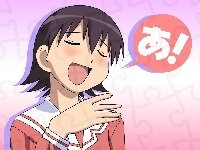 dziewczyna, Azumanga Daioh, napis