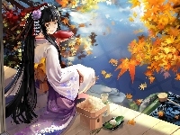 Kimono, Dziewczyna, Jedzenie