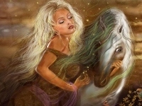 Koń, Dziewczyna, Fantasy