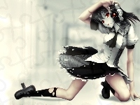 Dziewczyna, Anime, Konachan, Aparat