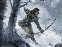 Zima, Dziewczyna, Łuk, Tomb Raider