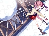 Śnieg, Dziewczyna, Anime