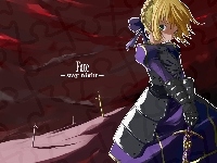 dziewczyna, Fate Stay Night, miecze