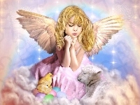 Aniołek, Dziewczynka, Zwierzęta