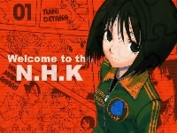 dziewczynka, Welcome To Nhk, komiks, dres