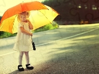 Parasol, Dziewczynka, Droga