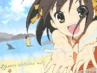 dziewczynka, Suzumiya Haruhi No Yuuutsu, morze