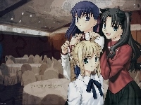 restauracja, dziewczyny, Fate Stay Night