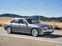 E65, BMW 7, Srebrne, Droga