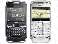 Nokia e71, Nokia E72, Czarna, Srebrna Nokia E71