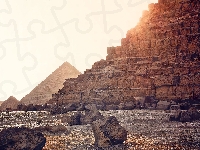 Giza, Piramidy, Kamienie, Egipt