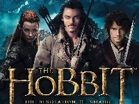 Luke Evans, Pustkowie Smauga, Evangeline Lilly, Martin Freeman