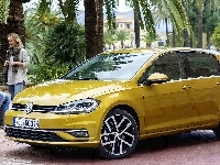 Kobieta, Facelift, Palmy, Volkswagen Golf 7, 2017, Mężczyzna