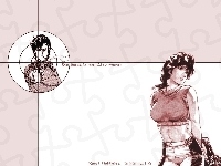 facet, City Hunter, kobieta, celownik