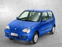 Fiat Seicento, Niebieski, Hatchback
