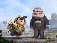 Film animowany, Up, Odlot, Skaut Russell, Dziadek Carl Fredricksen