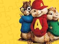 Film, Alvin and the Chipmunks, Alvin i wiewiórki, Wiewiórki, Trzy