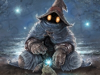 Final Fantasy, Czarny Mag, Żaba, Black Mage, Grafika, Gra
