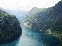 Fiord Geirangerfjorden, Norwegia, Góry