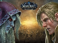 Bitwa, Plakat, Twarze, World of Warcraft Battle for Azeroth, Postacie, Anduin Wrynn, Gra, Sylvanas Windrunner