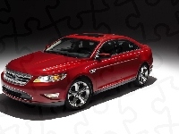 Ford Taurus, Czerwony, Sedan