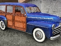 Ford Woody Station Wagon, Zabytkowy, 1948